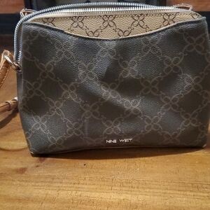 Nine West Crossbody Bag in Black and Tan